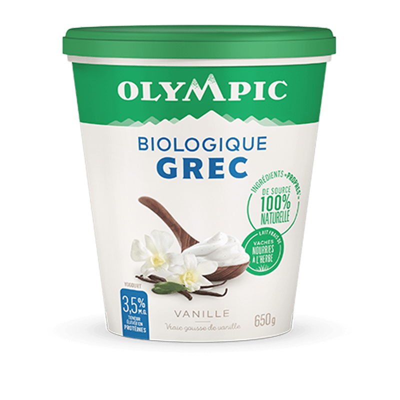 Yogourt Biologique Grec à la vanille
