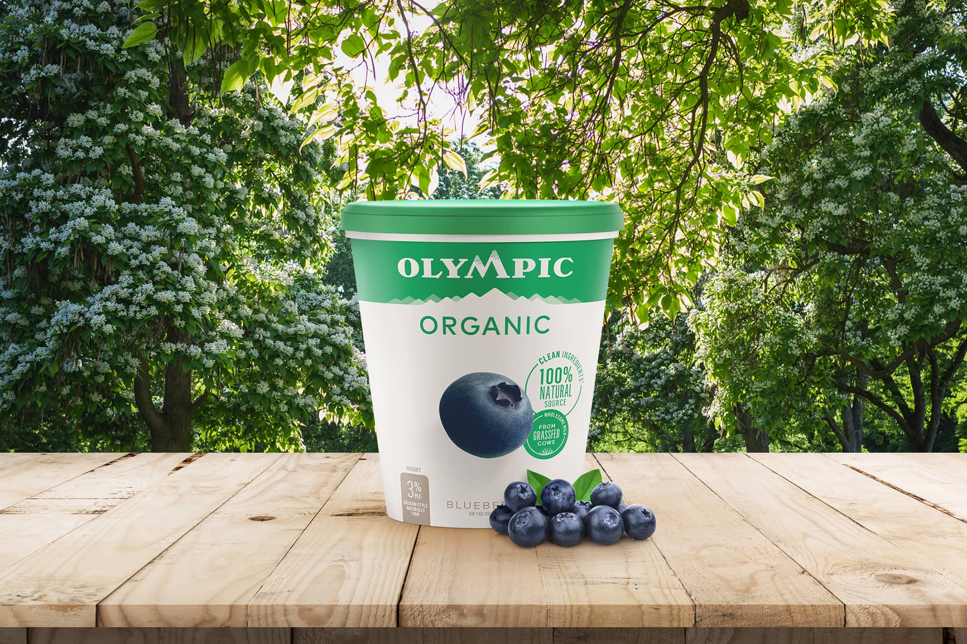 Organic peach yogurt – Olympic Dairy