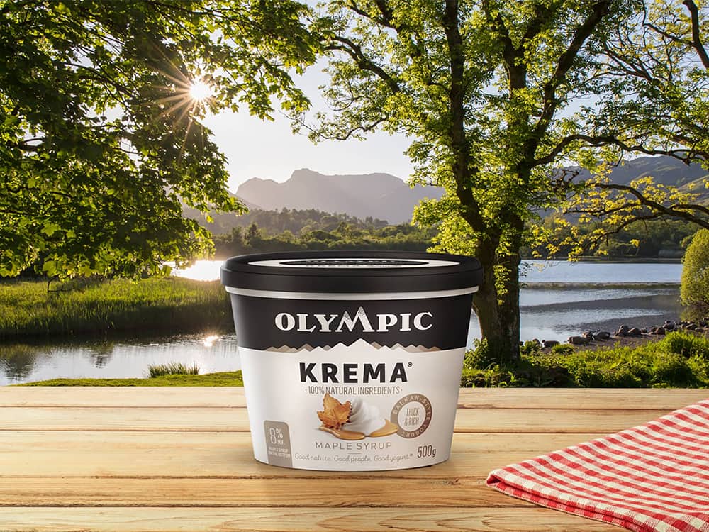 Organic peach yogurt – Olympic Dairy