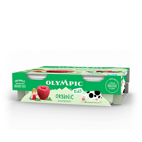 Organic kids raspberry yogurt