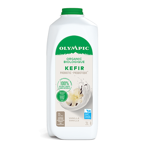 Organic probiotic vanilla kefir