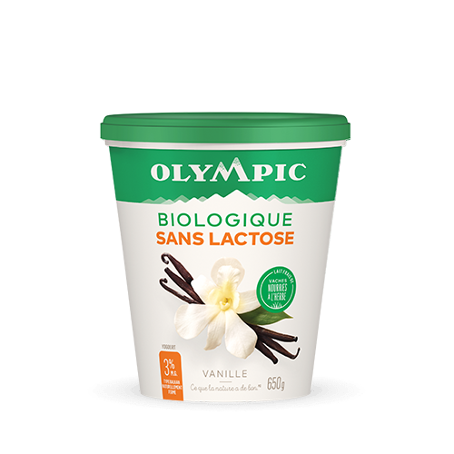 Yogourt Biologique Sans Lactose à la vanille